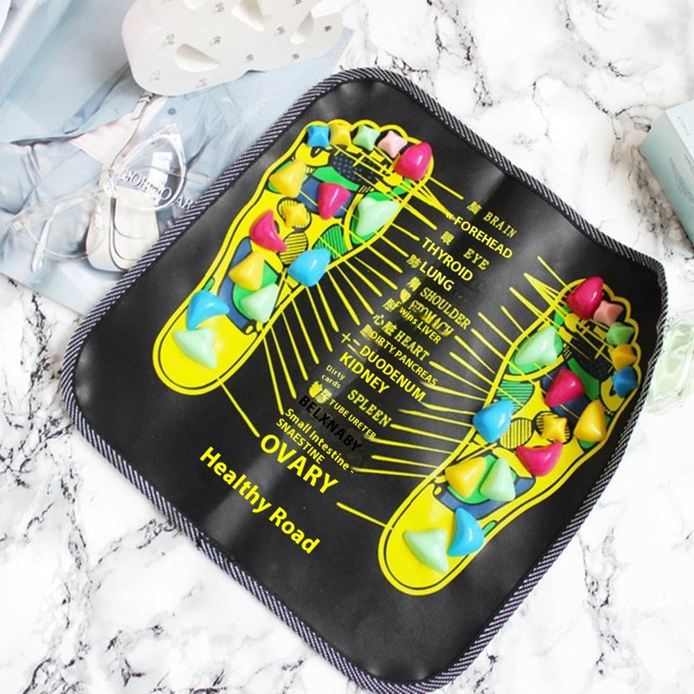 Cobblestone Reflexology Foot Massage Pad for Pain Relief & Circulation