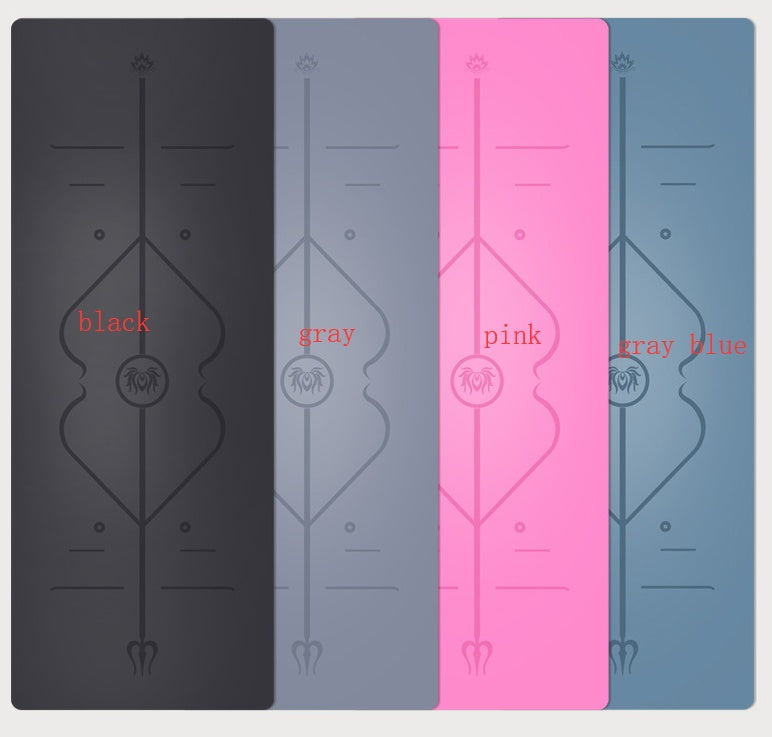 5mm Natural Rubber Suede Yoga Mat