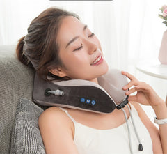 Portable U-Shaped Electric Neck Massager Pillow