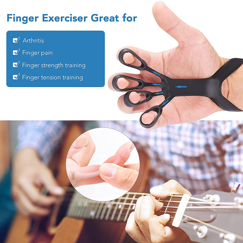 Silicone Finger Exerciser and Hand Grip Trainer