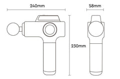 Compact Handheld Massage Gun for Muscle Recovery
