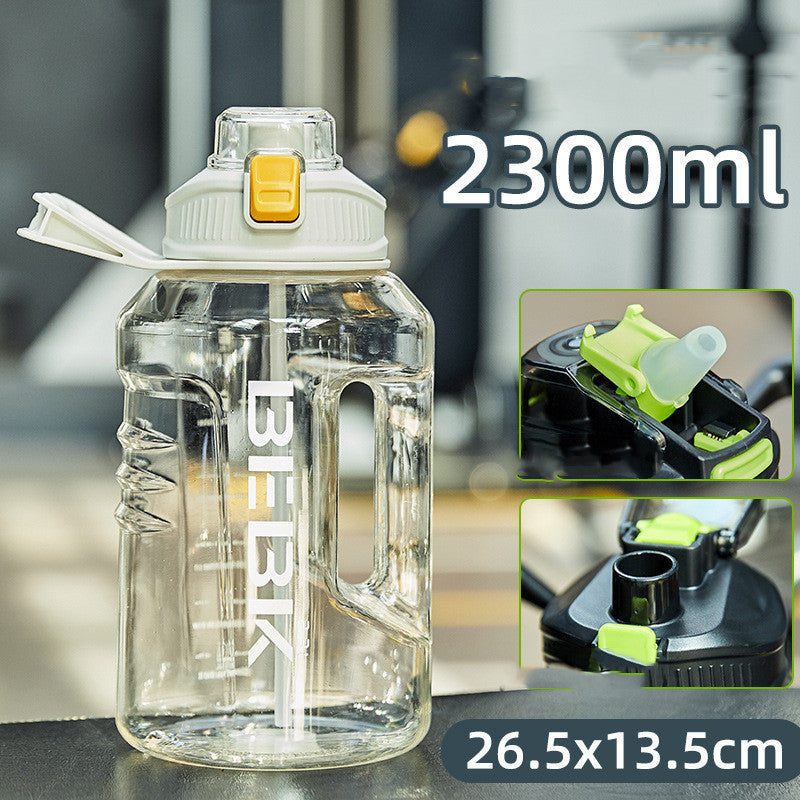 Men’s Large-Capacity Sports Water Bottle for Gym