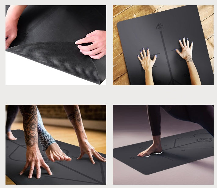5mm Natural Rubber Suede Yoga Mat