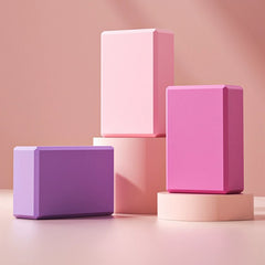 High-Density Foam Yoga Block for Balance & Flexibility Support