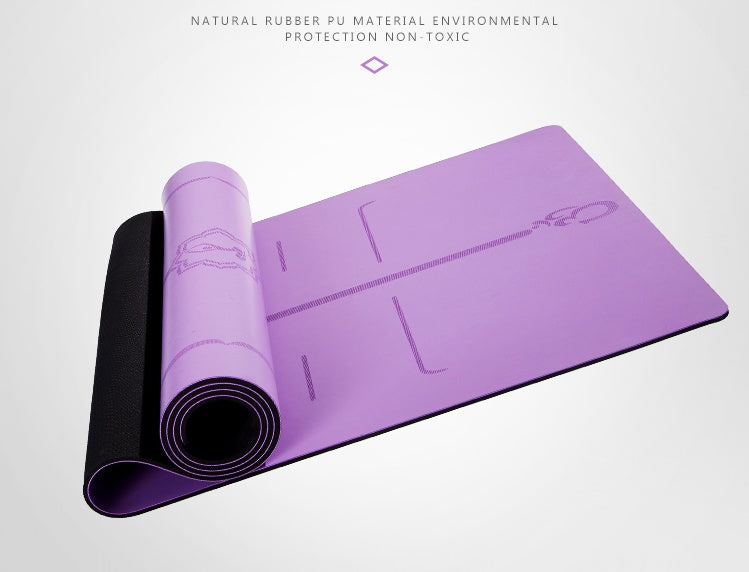 5mm Natural Rubber Suede Yoga Mat