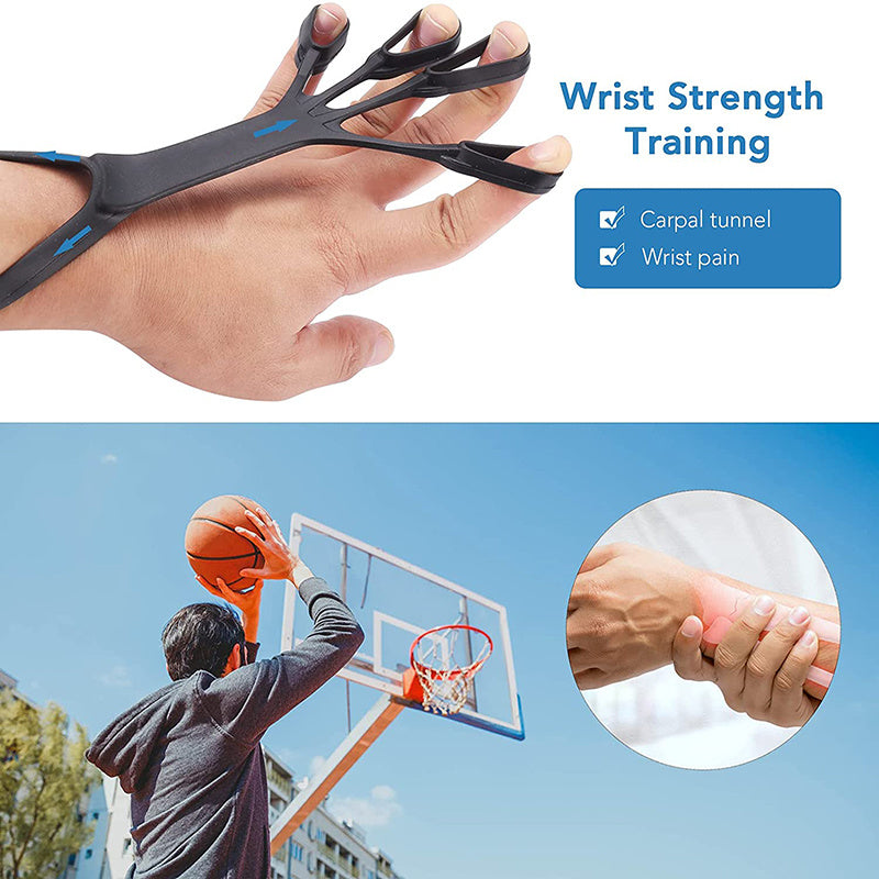 Silicone Finger Exerciser and Hand Grip Trainer