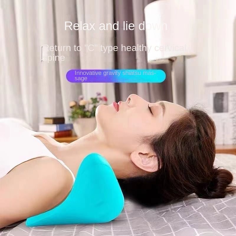 Cervical Spine Massage Pillow with Gravity Acupressure Support